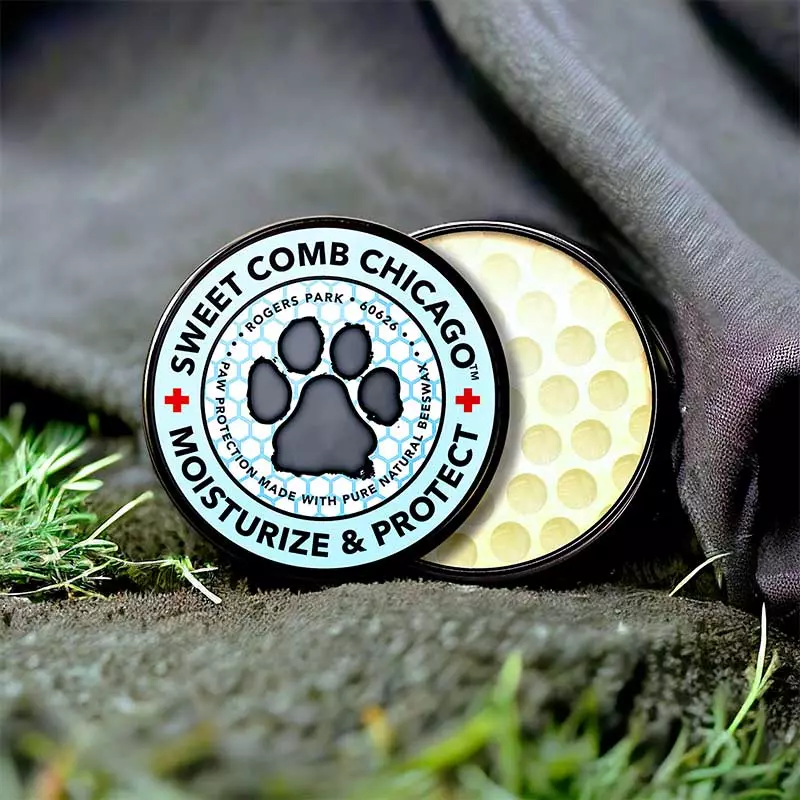 Paw protection wax. Holistic dog products