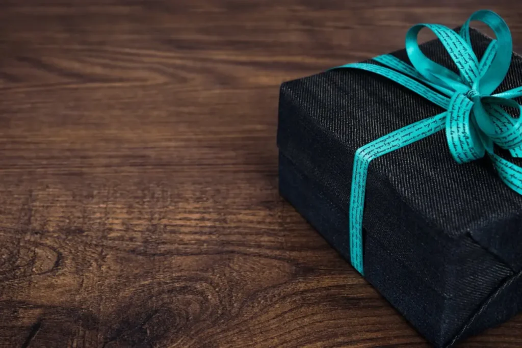 A gift on the table